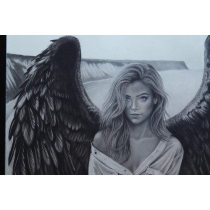 Emil Jan Malak - rysunek ołówkiem - Angel foto #1