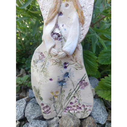 Finegirl - płaskorzeźba - Anioł ceramiczny płaskorzeźba foto #1