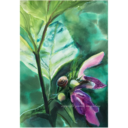 Slow life, Joanna Magdalena, obrazy akwarela