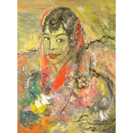 PORTRET Z SERCAMI, 60X80 CM, 2025
