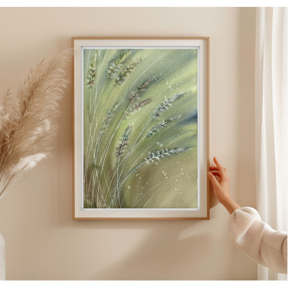 Akwarela A4. Trawy, Małgorzata Domańska ART, obrazy akwarela
