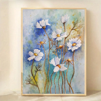 Kwiaty-akwarela 24/18 cm, Paulina Lebida, obrazy akwarela