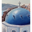Santorini w odcieniach błękitu