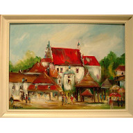 Kazimierz Dolny obraz olejny 30-40cm