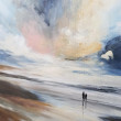 Na plaży -obraz akrylowy 60/50 cm