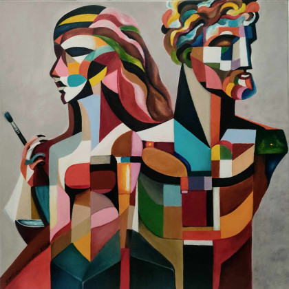Spowiedź, Sylwia Młodziejewska, obrazy akryl