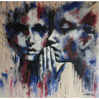 Szepty, nr 3, Monika Palichleb, obrazy akryl