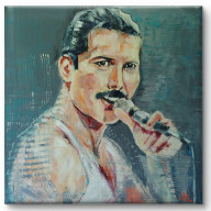 FREDDIE MERCURY - PORTRET OLEJNY