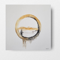 ABSTRAKCJA- AKWARELA 25/25 CM