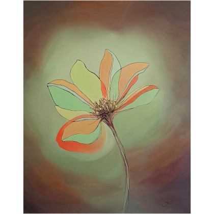 Rozkwit myśli, Obraz olejny 95x75 cm, Joanna Tomczyk, obrazy olejne
