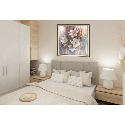 Lidia Olbrycht - obrazy olejne - Białe Dzwonki, ręcznie malowany foto #4