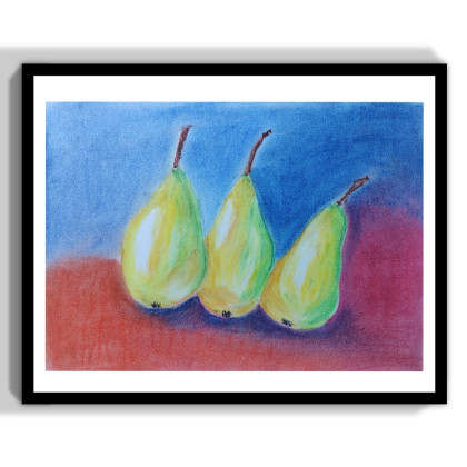 Gruszki - sucha pastel, ML, pastele suche