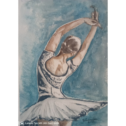 Baletnica, Bożena Ronowska, obrazy akwarela