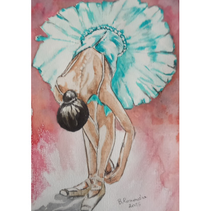 Baletnica, Bożena Ronowska, obrazy akwarela
