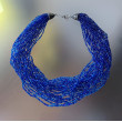 Naszyjnik Koraliki Drobne Midnight Blue