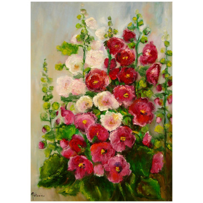 Malwy obraz olejny 50cm- 70 cm, Grażyna Potocka, obrazy olejne