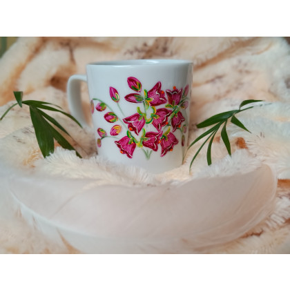 Studio Paulla - naczynia - Barwny ptak kubek ręcznie malowany 300ml. foto #1