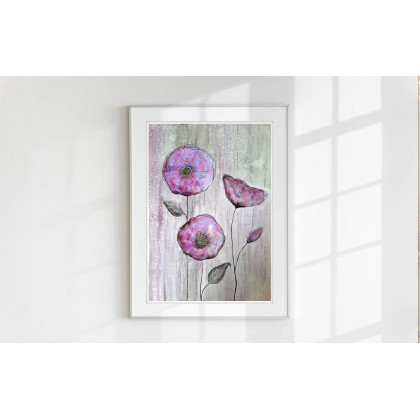 Akwarela A2. Kwiaty, Małgorzata Domańska ART, obrazy akwarela