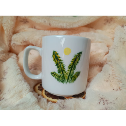 Studio Paulla - naczynia - Zimorodek przy źródle słonecznym ręcznie malowany 270 ml. foto #1