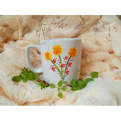 Studio Paulla - naczynia - Kubek liska łąkowego ręcznie malowany kubek 270 ml. foto #1