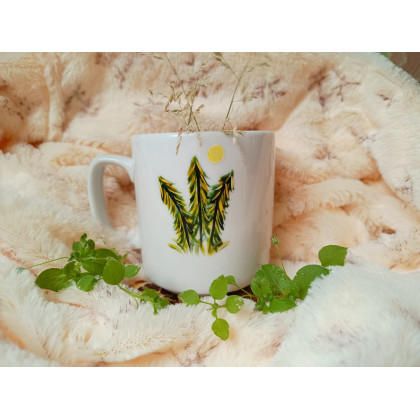Studio Paulla - naczynia - Cietrzew miłośnicy gór, góry ręcznie malowany kubek 270 ml foto #1