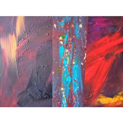 Mateusz Stronk - obrazy akryl - Abstract No.7 Turkus foto #2