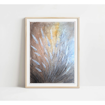 Akwarela 30x40cm. Trawy, Małgorzata Domańska ART, obrazy akwarela