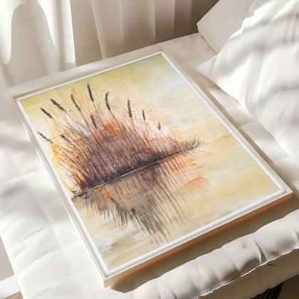 Małgorzata Domańska ART - obrazy akwarela - Akwarela 40x50cm. Szuwary foto #1