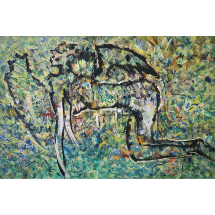 Akt, 120x80 cm, Eryk Maler, obrazy olejne