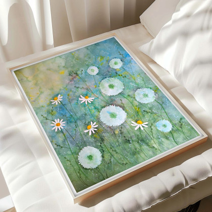 Małgorzata Domańska ART - obrazy akwarela - Akwarela 40x50cm. Dmuchawce foto #1