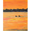 Podlaska Przeprawa, obraz na płótnie 50x40x2 cm.