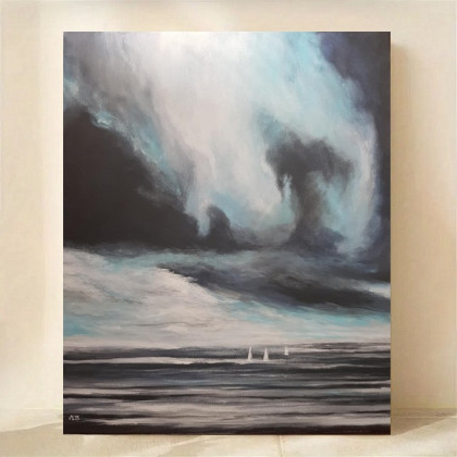 Morze  - obraz akrylowy 60/50 cm, Paulina Lebida, obrazy akryl