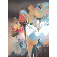 ROZKWITAJĄCE REFLEKSJE, OBRAZ OLEJNY 97X70 CM