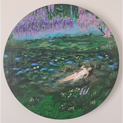 Rusałka/ Water nimph, Dorota Herba, obrazy akryl