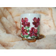 Hibiskusy ręcznie malowany kubek 270 ml.