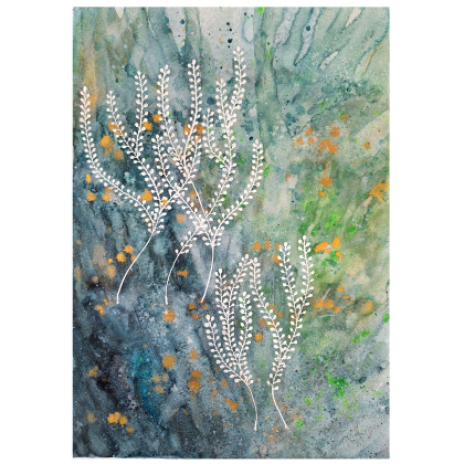 Akwarela A3. Rafa koralowa, Małgorzata Domańska ART, obrazy akwarela