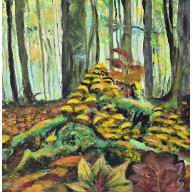 Podlasie,  płótno,  50x50x1cm