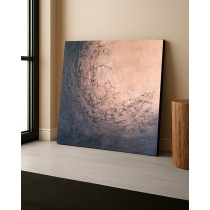 Małgorzata Kąkol - obrazy tech. mieszana - Abstrakcja 80x80 cm I Mixed media na płótnie I Veins of Silence foto #2