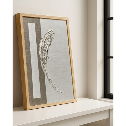 Małgorzata Kąkol - obrazy tech. mieszana - Fragmenty równoległe I 40x60 cm I Mixed media foto #1