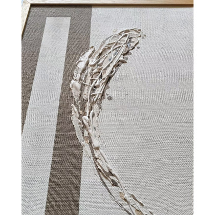 Małgorzata Kąkol - obrazy tech. mieszana - Fragmenty równoległe I 40x60 cm I Mixed media foto #3