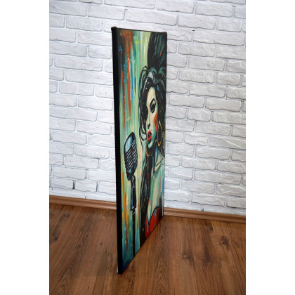 Rafal Stach - olej + akryl - Amy Winehouse - Song of the Soul 70x100 foto #2