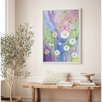 Małgorzata Domańska ART - obrazy akwarela - Akwarela 50x70cm. Dmuchawce foto #2