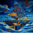 Obraz olejny na płótnie, surrealizm