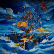 Obraz olejny na płótnie, surrealizm