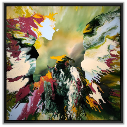 Felix Guenther - obrazy akryl - Dream shapes in a flow of color foto #3