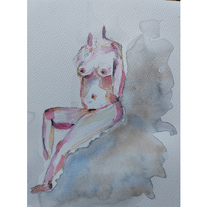 Akwarela - Nude, ML, obrazy akwarela