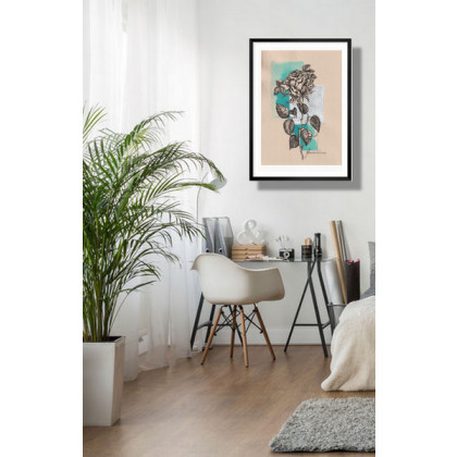 Jolanta Frankiewicz - rysunek tuszem - ,,Wieczorową porą- Unikatowy rysunek A4 ,, foto #2