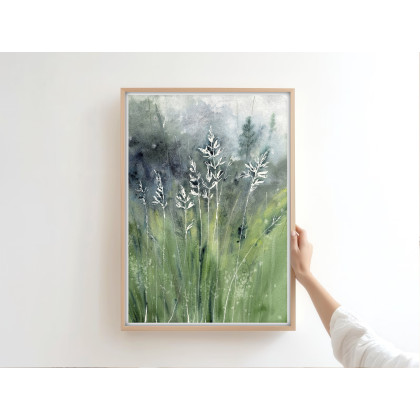 Małgorzata Domańska ART - obrazy akwarela - Akwarela A4.  Trawy foto #1