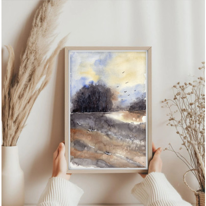 Małgorzata Domańska ART - obrazy akwarela - Akwarela A4.  Pejzaż foto #1