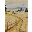 Akwarela Akwarelka Obraz pt. Tam, gdzie wraca serce  21 x 29,7 cm